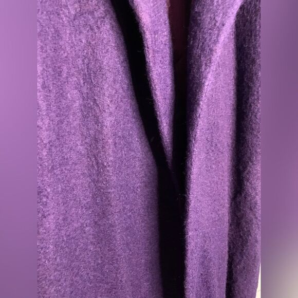 Vintage Glam Originals by Denise Purple Lavender Lilac Mohair Wool coat sz L - Picture 3 of 5